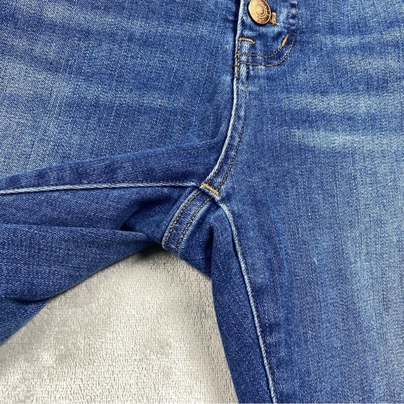 Madewell 9" Mid Rise Skinny Jean Size 29 Raw Hem Button Fly - Picture 3 of 9